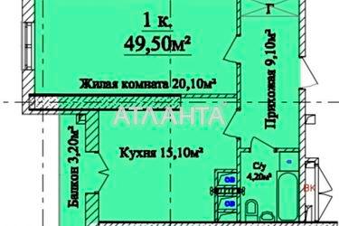 1-room apartment apartment by the address st. Leontovicha Belinskogo (area 50,3 m2) - Atlanta.ua - photo 18