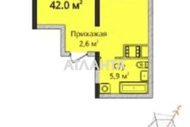 1-room apartment apartment by the address st. Gagarina pr (area 42 m²) - Atlanta.ua - photo 7