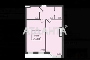 1-room apartment apartment by the address st. Dacha kovalevskogo Amundsena (area 46,8 m2) - Atlanta.ua - photo 20