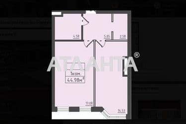 1-room apartment apartment by the address st. Dacha kovalevskogo Amundsena (area 46,8 m2) - Atlanta.ua - photo 20