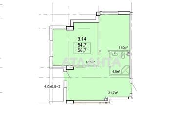 1-room apartment apartment by the address st. Vannyy per (area 56,7 m²) - Atlanta.ua - photo 26