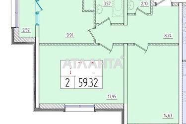 2-rooms apartment apartment by the address st. Zhemchuzhnaya (area 59,2 m²) - Atlanta.ua - photo 3