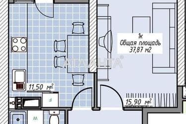 1-комнатная квартира по адресу Курортный пер. (площадь 38 м²) - Atlanta.ua - фото 20