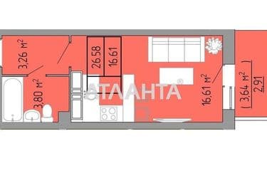 1-room apartment apartment by the address st. Pishonovskaya (area 27,8 m²) - Atlanta.ua - photo 14