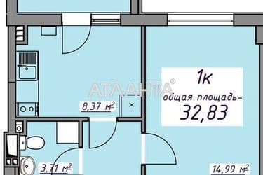 1-кімнатна квартира за адресою вул. Масив 10 (площа 32,8 м²) - Atlanta.ua - фото 13