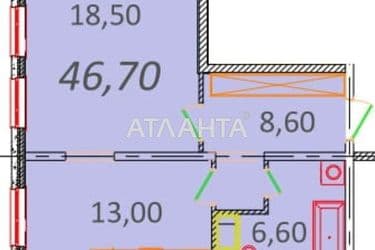 1-room apartment apartment by the address st. Pionerskaya Varlamova Akademicheskaya (area 46,7 m²) - Atlanta.ua - photo 6