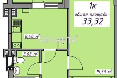 1-кімнатна квартира за адресою вул. Масив 10 (площа 33,4 м²) - Atlanta.ua - фото 11