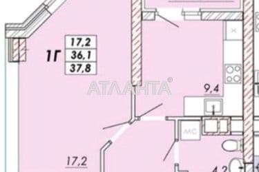 1-комнатная квартира по адресу Овидиопольская дор. (площадь 38 м²) - Atlanta.ua - фото 3