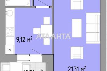 1-room apartment apartment by the address st. Nebesnoy Sotni pr Zhukova marsh pr Leninskoy iskry pr (area 39,4 m2) - Atlanta.ua - photo 12