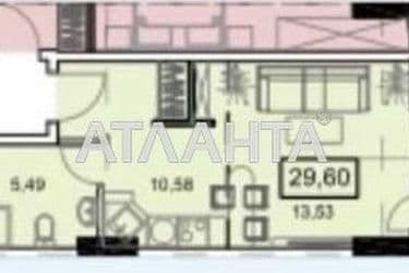 1-room apartment apartment by the address st. Gagarinskoe plato (area 30,3 m²) - Atlanta.ua - photo 12