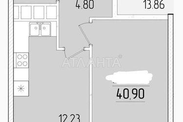 1-room apartment apartment by the address st. Krasnova (area 40,9 m²) - Atlanta.ua - photo 10