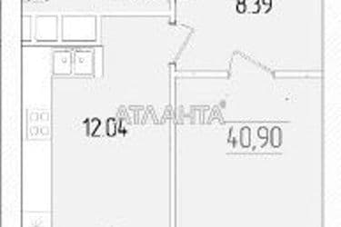 1-room apartment apartment by the address st. Krasnova (area 40,9 m²) - Atlanta.ua - photo 9