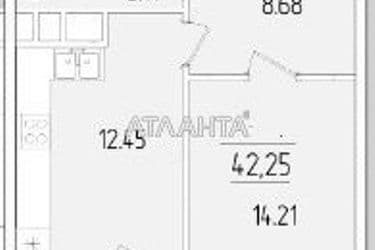 1-комнатная квартира по адресу ул. Краснова (площадь 42,3 м²) - Atlanta.ua - фото 9