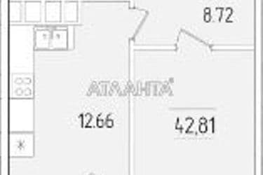 1-кімнатна квартира за адресою вул. Краснова (площа 42,8 м²) - Atlanta.ua - фото 9