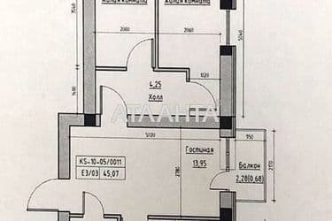 3-rooms apartment apartment by the address st. Spreysa (area 45,1 m²) - Atlanta.ua - photo 13
