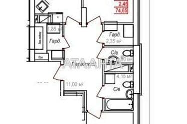 2-rooms apartment apartment by the address st. Geroev Krut Tereshkovoy (area 75,7 m²) - Atlanta.ua - photo 10