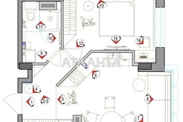 1-room apartment apartment by the address st. 1 maya (area 39,3 m²) - Atlanta.ua - photo 13