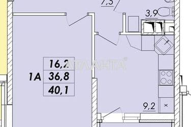 1-room apartment apartment by the address st. Ovidiopolskaya dor (area 40,1 m²) - Atlanta.ua - photo 10