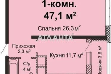 1-room apartment apartment by the address st. Varnenskaya (area 49,9 m²) - Atlanta.ua - photo 12