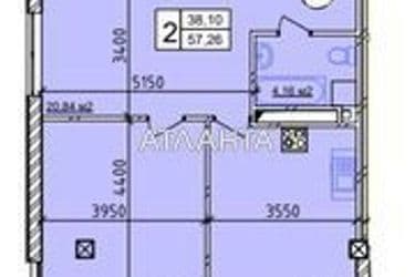 2-rooms apartment apartment by the address st. Geranevaya (area 57 m²) - Atlanta.ua - photo 6