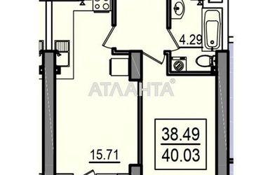 1-комнатная квартира по адресу ул. Дача ковалевского (площадь 40 м²) - Atlanta.ua - фото 9