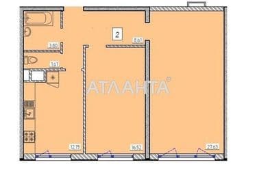 2-rooms apartment apartment by the address st. Zhemchuzhnaya (area 69,7 m²) - Atlanta.ua - photo 8