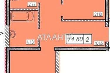 2-rooms apartment apartment by the address st. Zhemchuzhnaya (area 74,5 m²) - Atlanta.ua - photo 6