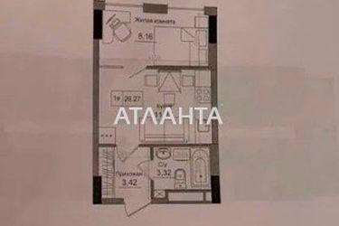 1-room apartment apartment by the address st. 7 km ovidiopolskoy dor (area 26,3 m²) - Atlanta.ua - photo 5