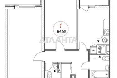 1-room apartment apartment by the address st. Srednefontanskaya (area 49,6 m²) - Atlanta.ua - photo 22