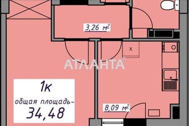1-комнатная квартира по адресу ул. Массив 10 (площадь 35 м²) - Atlanta.ua - фото 15