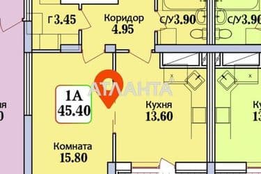 1-room apartment apartment by the address st. Geroev Krut Tereshkovoy (area 45,4 m²) - Atlanta.ua - photo 7