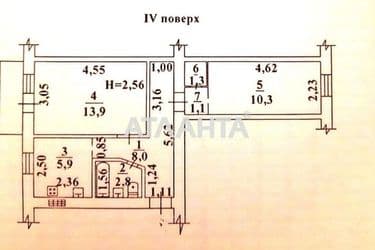 2-rooms apartment apartment by the address st. Inglezi 25 chapaevskoy div (area 44 m²) - Atlanta.ua - photo 26