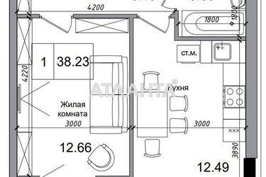 1-room apartment apartment by the address st. 7 km ovidiopolskoy dor (area 38,2 m²) - Atlanta.ua - photo 6