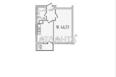 1-комнатная квартира по адресу ул. Сахарова (площадь 46,4 м²) - Atlanta.ua - фото 40