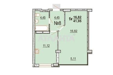 1-room apartment apartment by the address st. Bocharova gen (area 43,4 m²) - Atlanta.ua - photo 9