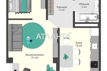 1-room apartment apartment by the address st. Bocharova gen (area 43,4 m²) - Atlanta.ua - photo 14