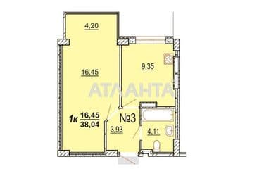 1-комнатная квартира по адресу ул. Бочарова ген. (площадь 38,9 м²) - Atlanta.ua - фото 8