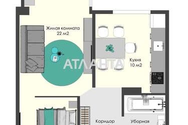 1-room apartment apartment by the address st. Bocharova gen (area 38,9 m2) - Atlanta.ua - photo 12