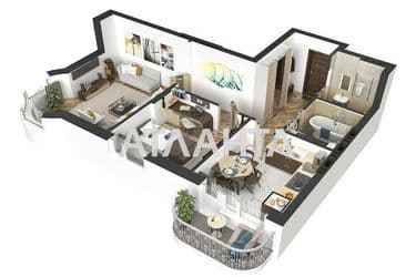 2-rooms apartment apartment by the address st. Molodezhnaya (area 54,8 m²) - Atlanta.ua - photo 38