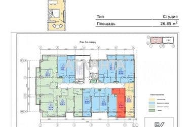 1-room apartment apartment by the address st. Posmitnogo (area 26 m²) - Atlanta.ua - photo 5