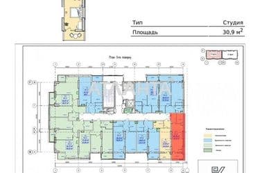 1-room apartment apartment by the address st. Posmitnogo (area 31 m²) - Atlanta.ua - photo 12