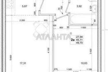2-rooms apartment apartment by the address st. Lesnaya (area 49,7 m²) - Atlanta.ua - photo 44