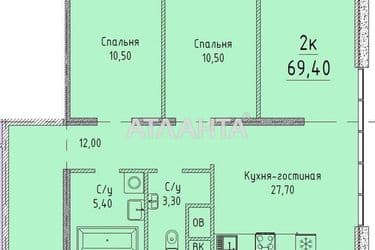 2-rooms apartment apartment by the address st. Gagarinskoe plato (area 70 m²) - Atlanta.ua - photo 10
