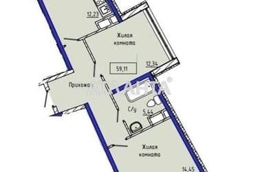 2-rooms apartment apartment by the address st. Kamanina (area 60 m²) - Atlanta.ua - photo 11