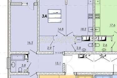 3-rooms apartment apartment by the address st. Prokhorovskaya Khvorostina (area 94,4 m²) - Atlanta.ua - photo 19