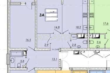 3-rooms apartment apartment by the address st. Prokhorovskaya Khvorostina (area 84,4 m²) - Atlanta.ua - photo 11