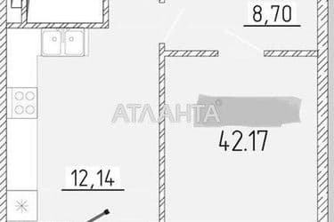 1-room apartment apartment by the address st. Krasnova (area 41,8 m²) - Atlanta.ua - photo 8