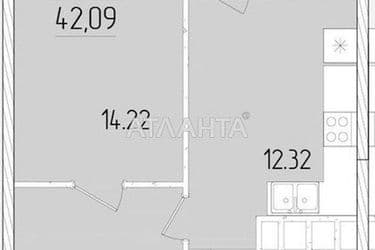 1-room apartment apartment by the address st. Krasnova (area 40,7 m²) - Atlanta.ua - photo 8