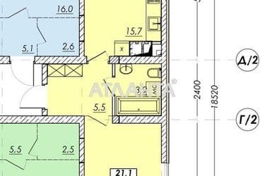 1-room apartment apartment by the address st. Prokhorovskaya Khvorostina (area 51,4 m²) - Atlanta.ua - photo 15
