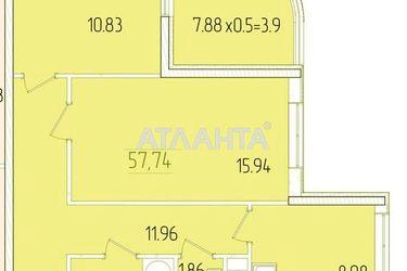2-rooms apartment apartment by the address st. Krasnova (area 57,7 m2) - Atlanta.ua - photo 10